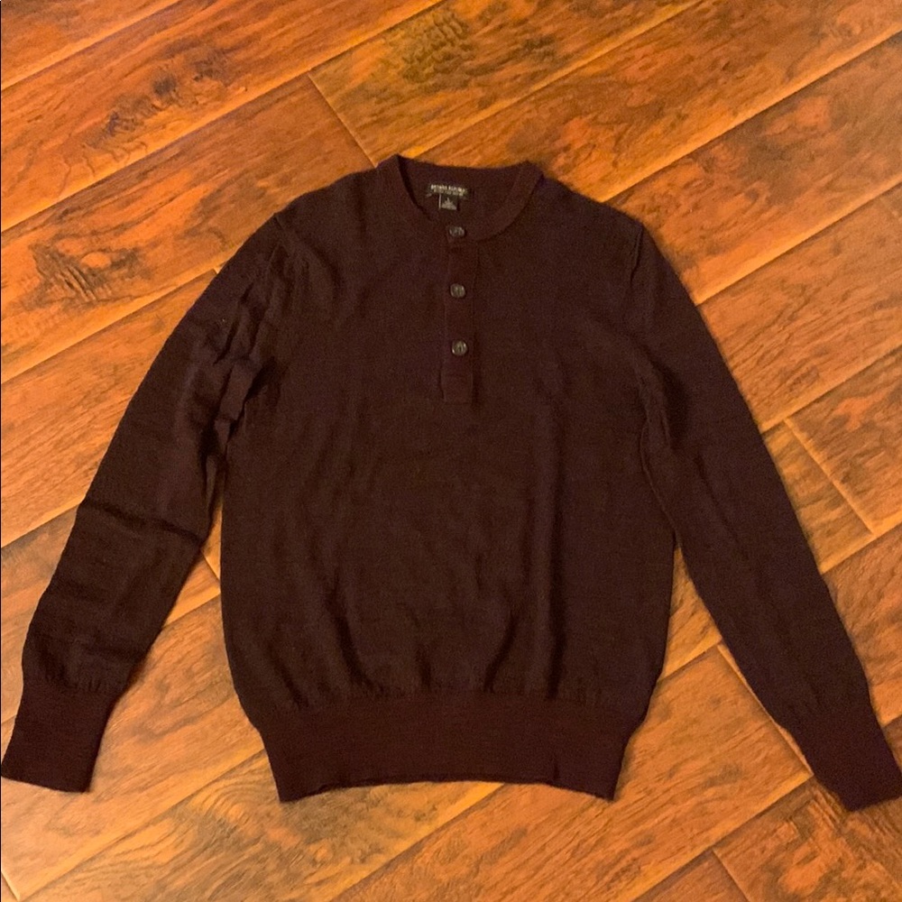 Banana Republic Black Crewneck Sweater Classic Knit